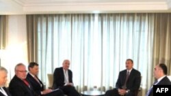 Prezident İlham Əliyev ATƏT-in Minsk qrupunun həmsədrləri ilə görüşüb