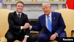 ԱՄՆ նախագահ Դոնալդ Թրամփ, Ֆրանսիայի նախագահ Էմանուել Մակրոն