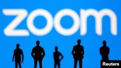 FILE PHOTO: Illustration picture of Zoom logo