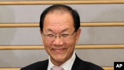 FILE - Deputy Prime Minister Hwang Woo-yea is leading South Korea's delegation to an Asian-African summit set to begin Wednesday in Indonesia.