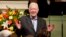 FILE - Former President Jimmy Carter teaches Sunday School class at the Maranatha Baptist Church in Plains, Ga., Aug. 23, 2015. The Fox theater in Atlanta recently hosted dozens of musical acts and thousands of guests for a concert celebrating Carter's 100th birthday.
