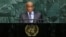 Lesotho's Prime Minister Thomas Thabane addresses the 72nd United Nations General Assembly at U.N. headquarters in New York, Sept. 22, 2017.