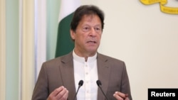 FILE - Pakistan's Prime Minister Imran Khan.