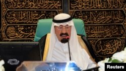 FILE - Saudi Arabia's King Abdullah