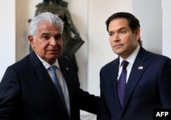 Panama rahbari Xose Raul Mulino AQSh Davlat kotibi Marko Rubio bilan, Panama Siti, 2-fevral, 2025