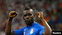 L'attaquant italien de Nice Mario Balotelli, 4 juin 2014. 