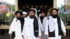 FILE - Taliban delegation leaving after peace talks with Afghan senior politicians in Moscow, Russia May 30, 2019. 