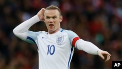 L'attaquant vedette de Manchester United Wayne Rooney.