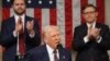 Presiden Donald Trump berpidato di hadapan sidang paripurna Kongres di Capitol di Washington, 4 Maret 2025. (Foto: Win McNamee/Pool Photo via AP)