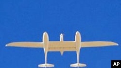 Pipistrel-USA, Taurus G4 aircraft is seen as it participates in the miles per gallon flight