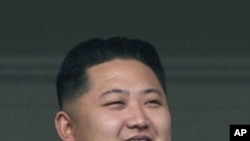 North Korean leader Kim Jong Il's son Kim Jong Un attends a massive military parade marking the 65th anniversary of the communist nation's ruling Workers' Party in Pyongyang, 10 Oct 2010