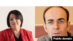 Jurnalist Şahnaz Bəylərqızı və arqument.az saytının baş redaktoru Şəmşad Ağa