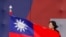 FILE - Taiwan&#39;s then-President Tsai Ing-wen attends the National Day celebration ceremony in Taipei, Taiwan, Oct. 10, 2023.