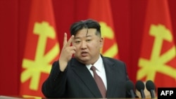 This undated photo released from North Korea's official Korean Central News Agency (KCNA) via KNS on July 2, 2024 shows North Korean leader Kim Jong Un attending the Enlarged Meeting of the 10th Plenary Meeting of the 8th Central Committee of the Workers' Party of Korea.