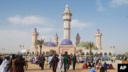 Vue d'une mosquée au Sénégal 