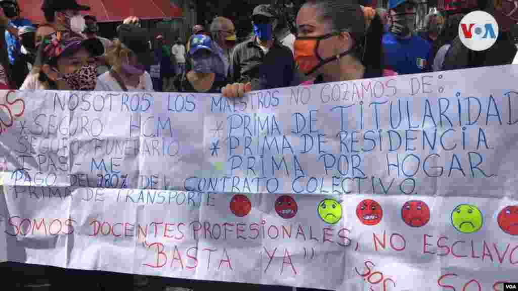 Hubo protestas no solo en Caracas, sino tambi&#233;n en el interior del pa&#237;s.
