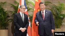 英國首相施紀賢與中國領導人習近平在出席巴西里約熱內盧G20峰會期間舉行雙邊會晤。 （2024年11月18日）