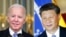 This combination image shows US President Joe Biden in Washington, Nov. 6, 2021, and China's President Xi Jinping in Brasília, Brazil, Nov. 13, 2019.