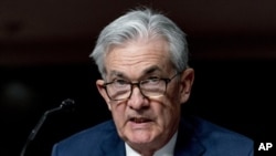 Chủ tịch Fed, Jerome Powell, trong một buổi điều trần trước Quốc Hội Hoa Kỳ.
