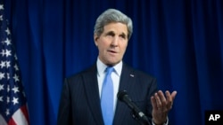 FILE - U.S. Secretary of State John Kerry will attend the Vibrant Gujarat Global Investors Summit, set for January 11-13 in Ahmedabad, India.