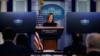 Juru bicara Gedung Putih Jen Psaki saat konferensi pers di Gedung Putih, Jumat, 22 Januari 2021, di Washington. (Foto: AP/Evan Vucci)