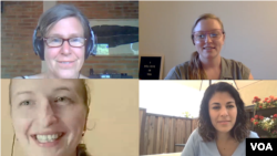 Wendy Coulson (top left), Kimberley Gamez, Lana Vikhnevich and Bita Bookman.